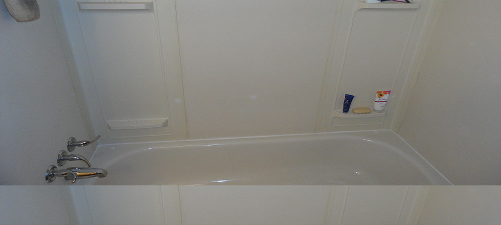 Newly renovated bath after bathroom remodel